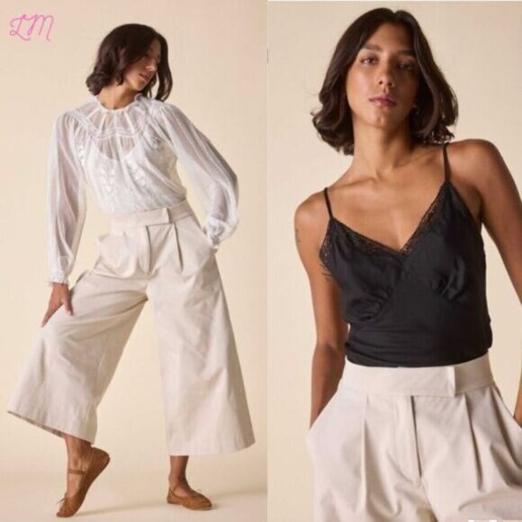St roche cordell pant wide leg pearl size 8